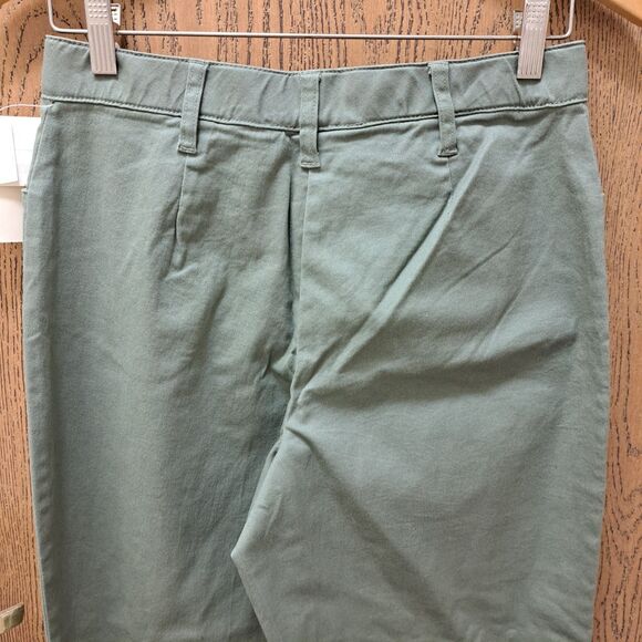 NEW Coldwater Creek Women Stretch Twill Pants Khaki Size Petite P8 Green Straigh - Picture 9 of 9